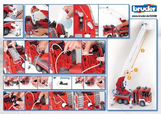 Bruder 03590 Scania Fire Engine w/ Water Pump and Light & Sound