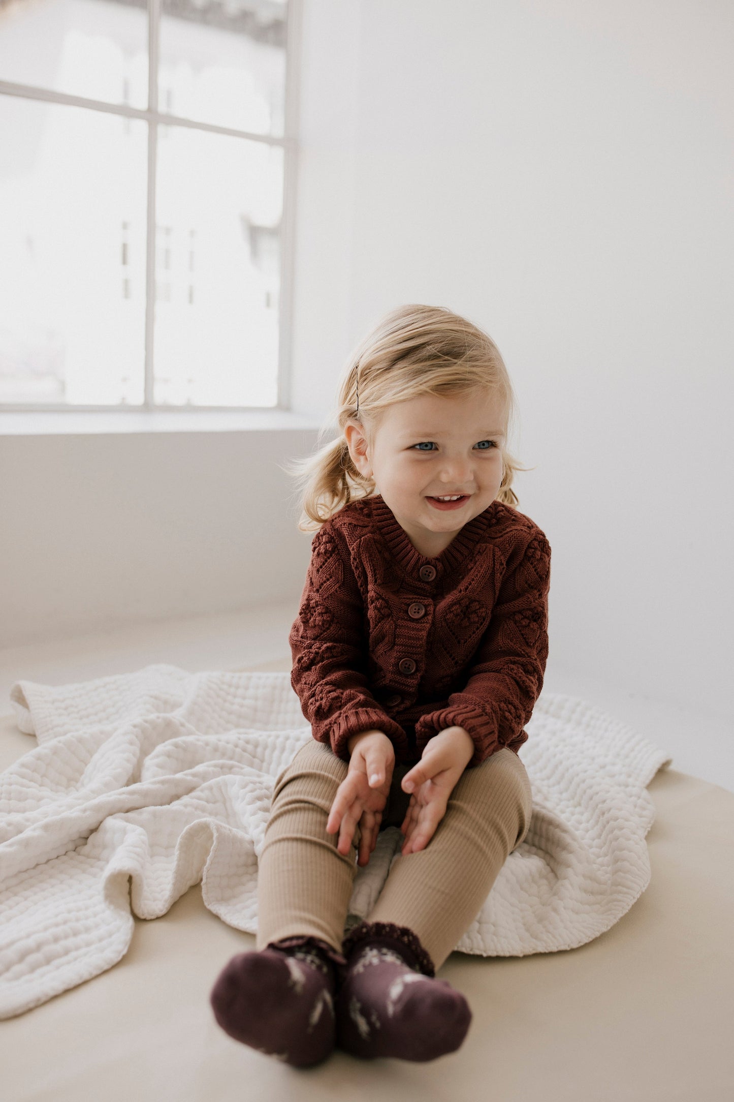 Sophie Cardigan - Cherry Mahogany