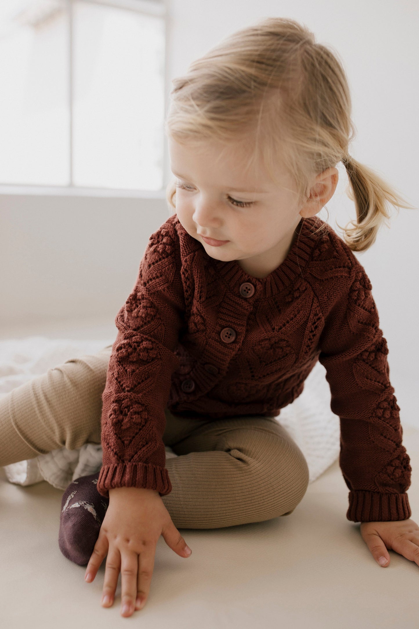 Sophie Cardigan - Cherry Mahogany