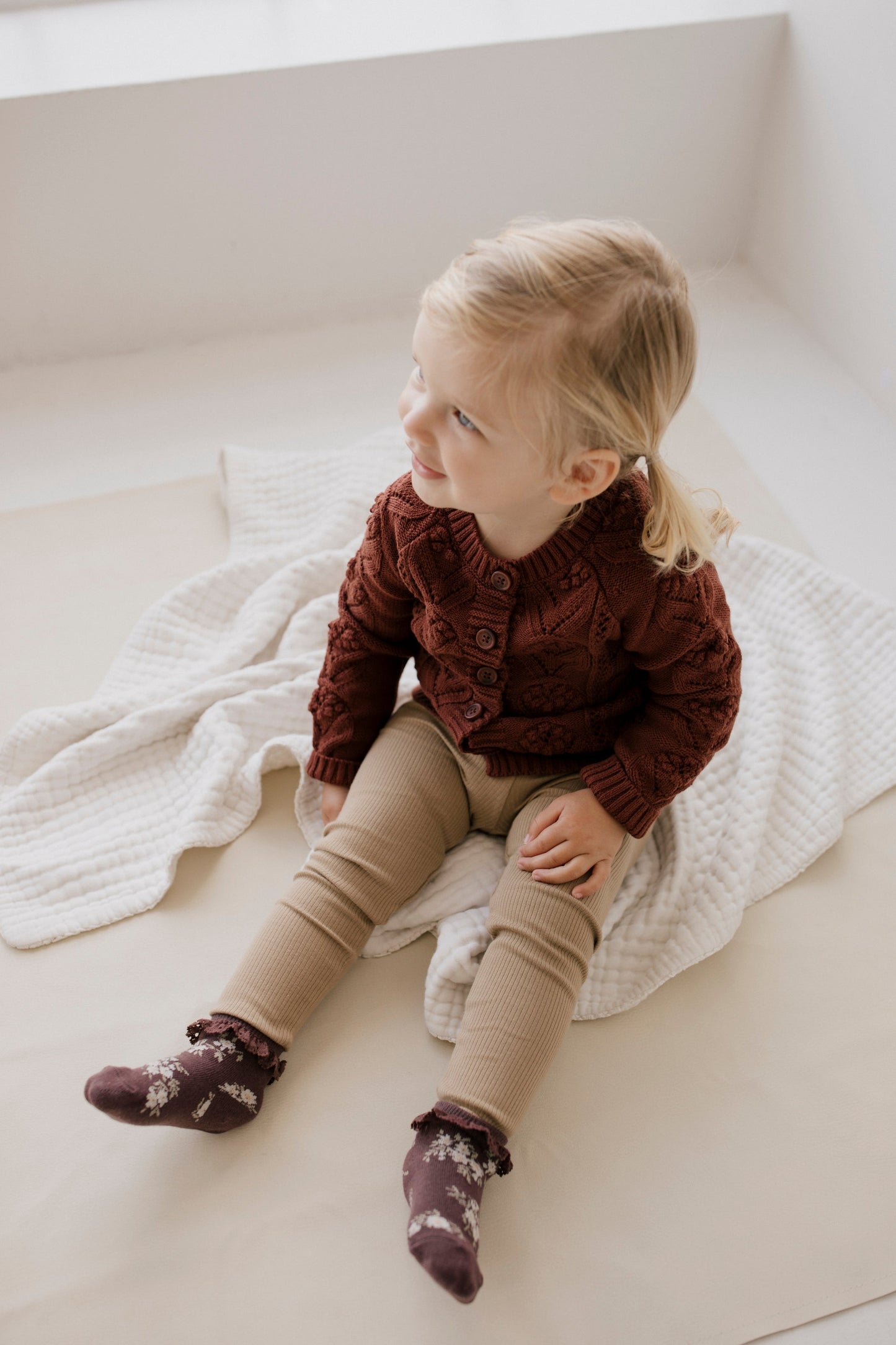 Sophie Cardigan - Cherry Mahogany