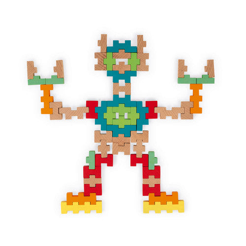 100-PIECE WOODEN CONSTRUCTION KIT