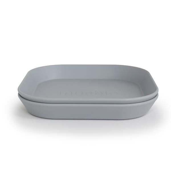 Square Dinnerware Plates, Set of 2 (Cloud)