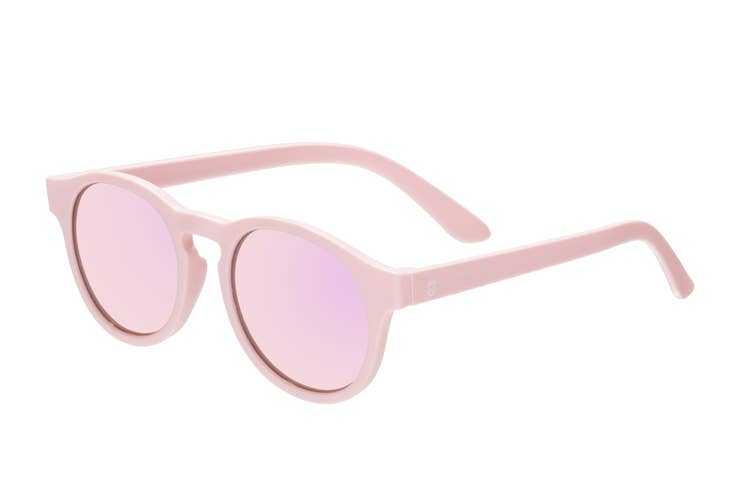 The Darling Pink Kids Keyhole Sunglasses with Mirrored Lens