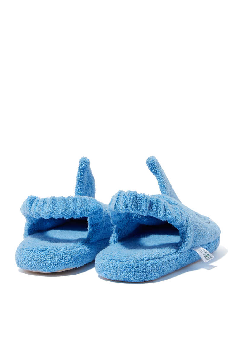 Shark Ages Cotton-Terry Slippers