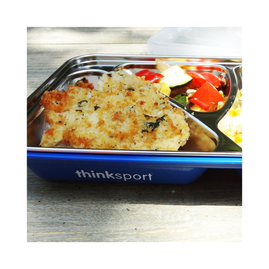 Airtight Lunch Container With Fork Spoon - Blue
