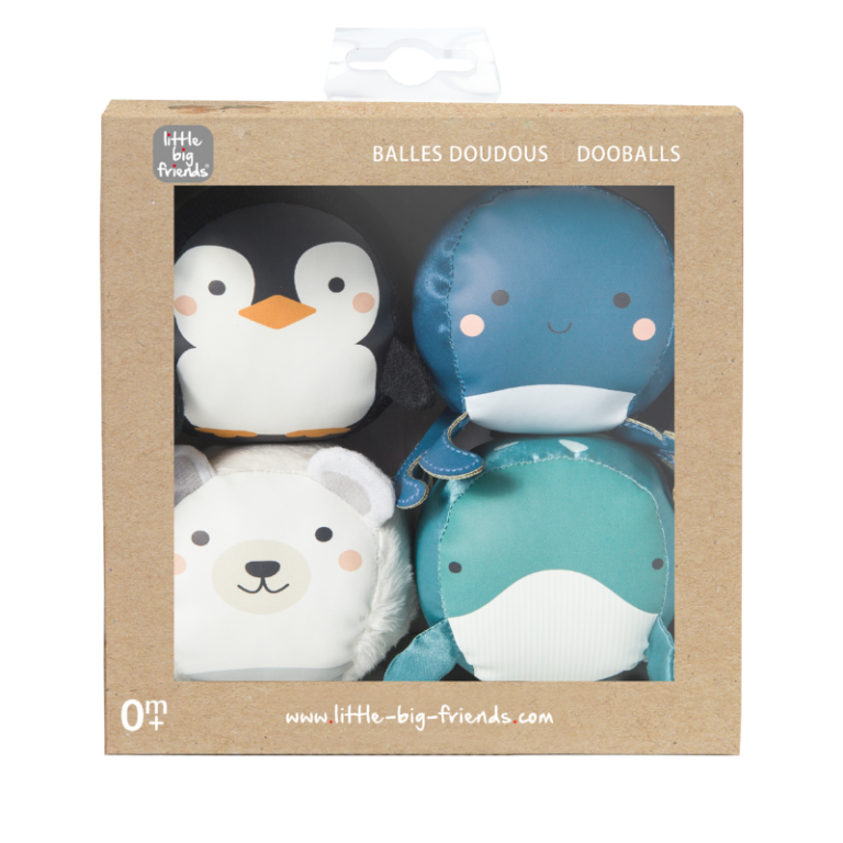 DOOBALLS – SET OF 4 SOFT OCEAN ANIMAL BALLS