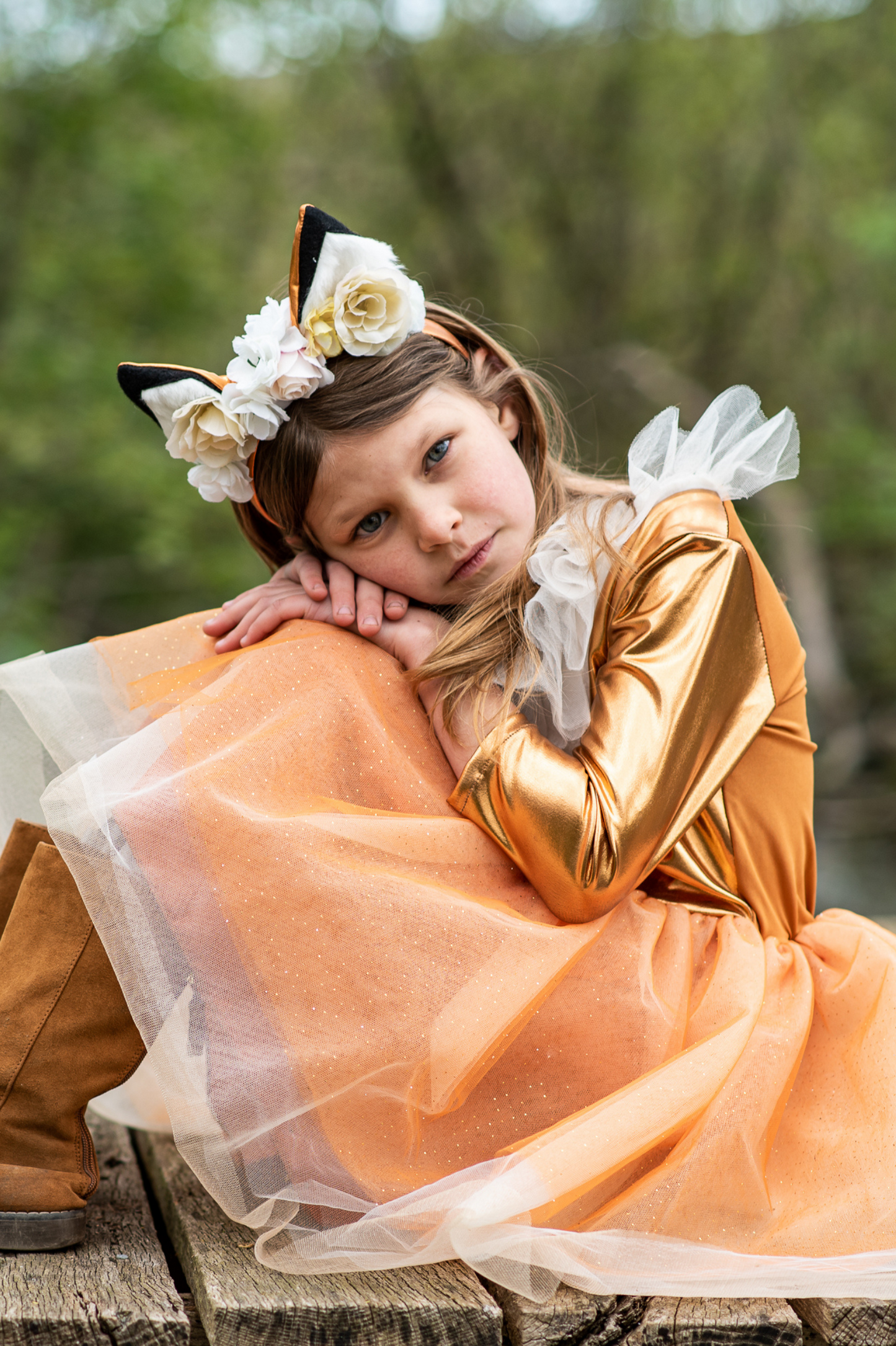 WOODLAND FOX DRESS WITH HEADPIECE