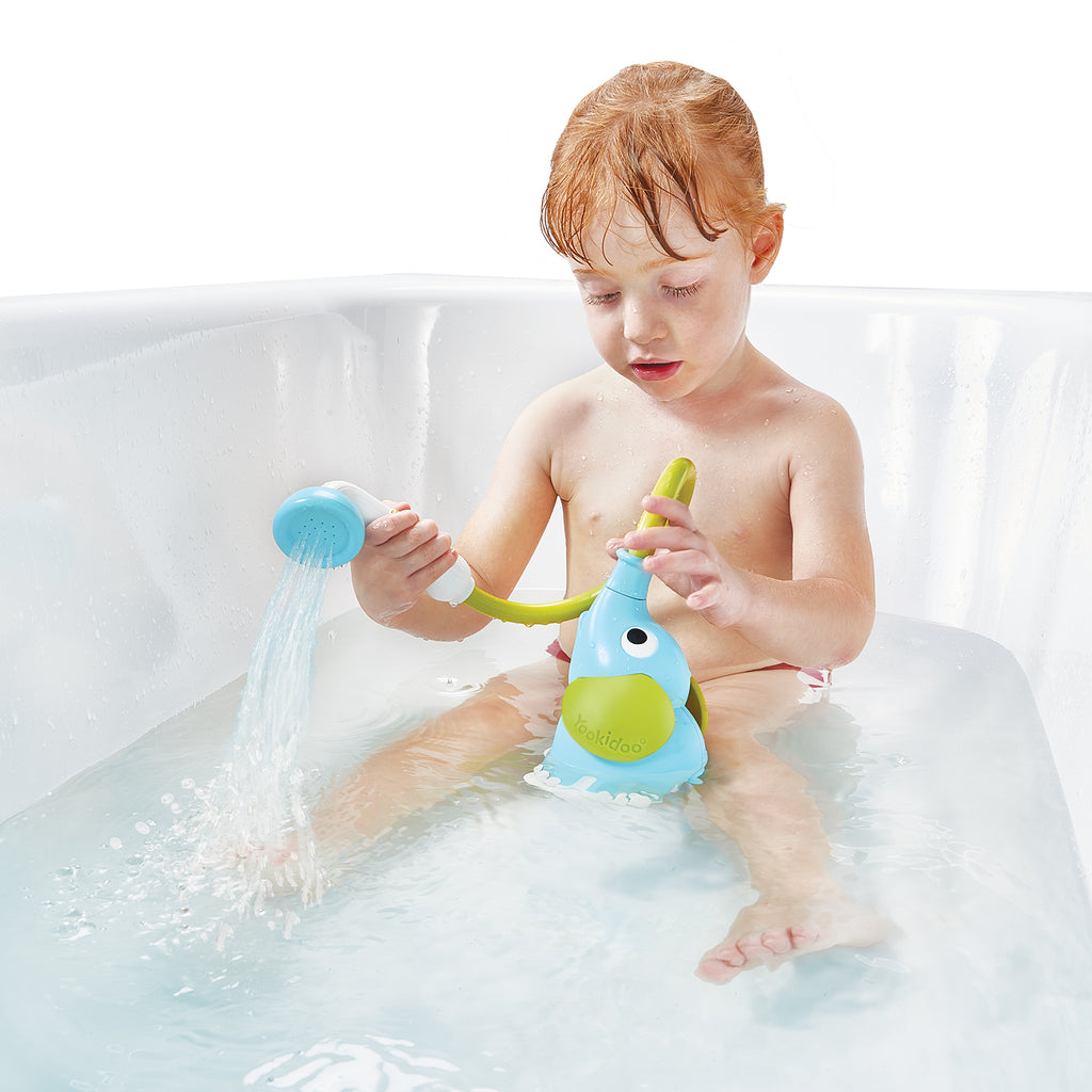 Yookidoo Elephant Baby Bath Shower Blue