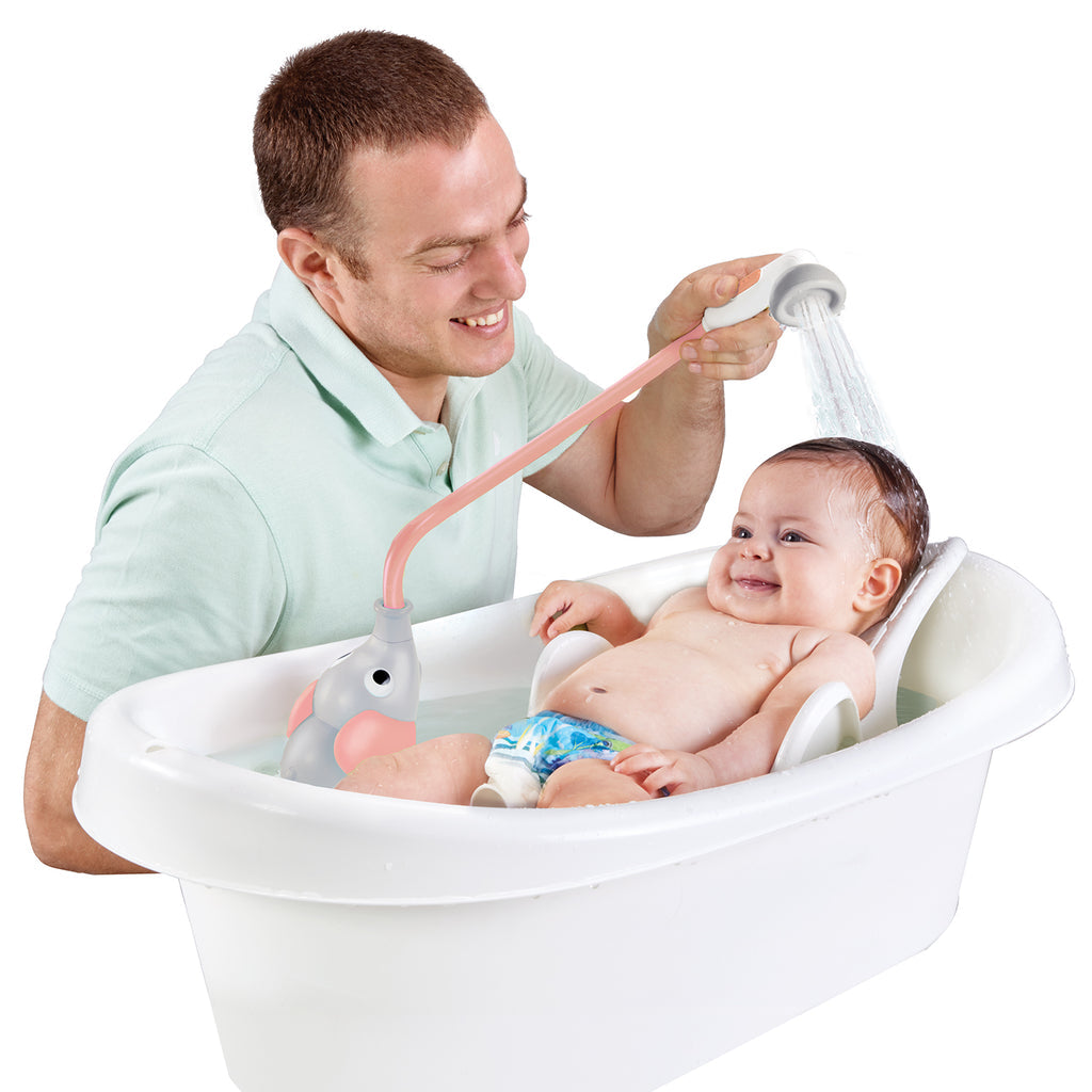 Yookidoo Elephant Baby Bath Shower Pink