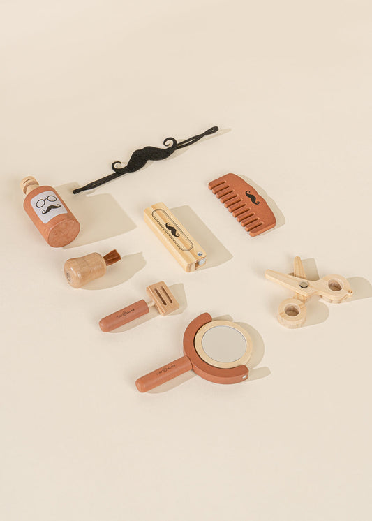 Wooden Barber Set