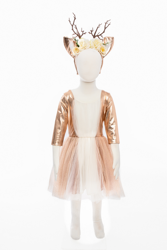 WOODLAND DEER DRESS WITH HEADPIECE