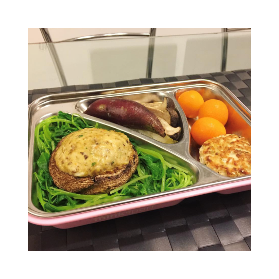 Airtight Lunch Container With Fork Spoon - Pink