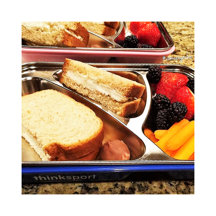 Airtight Lunch Container With Fork Spoon - Blue