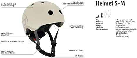 Scoot and Ride Helmet Ash S-M
