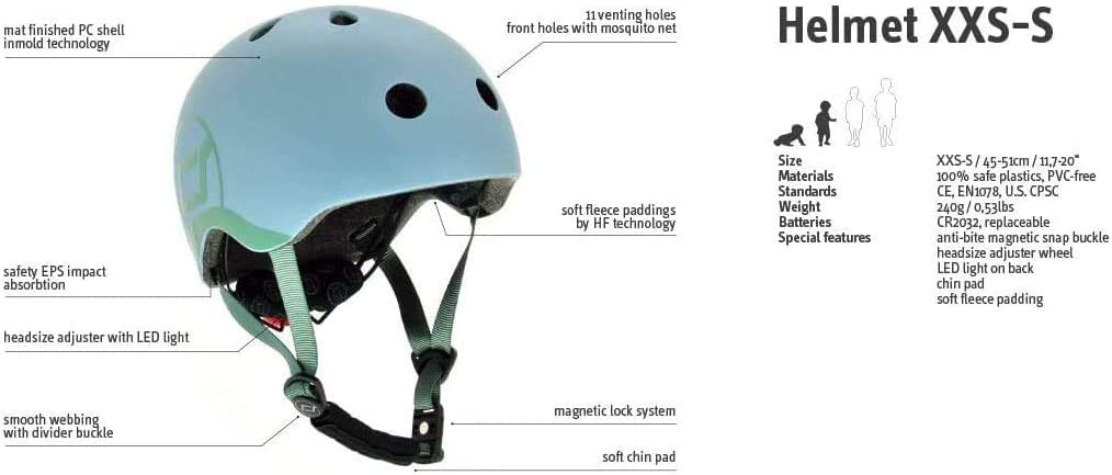 Scoot and Ride Helmet Steel XXS-S