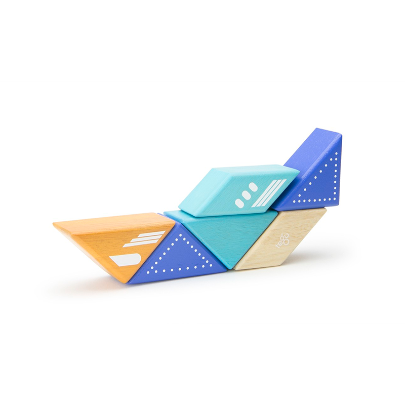 Travel Pals - Jet Plane Magnetic Wooden Blocks 6 pieces