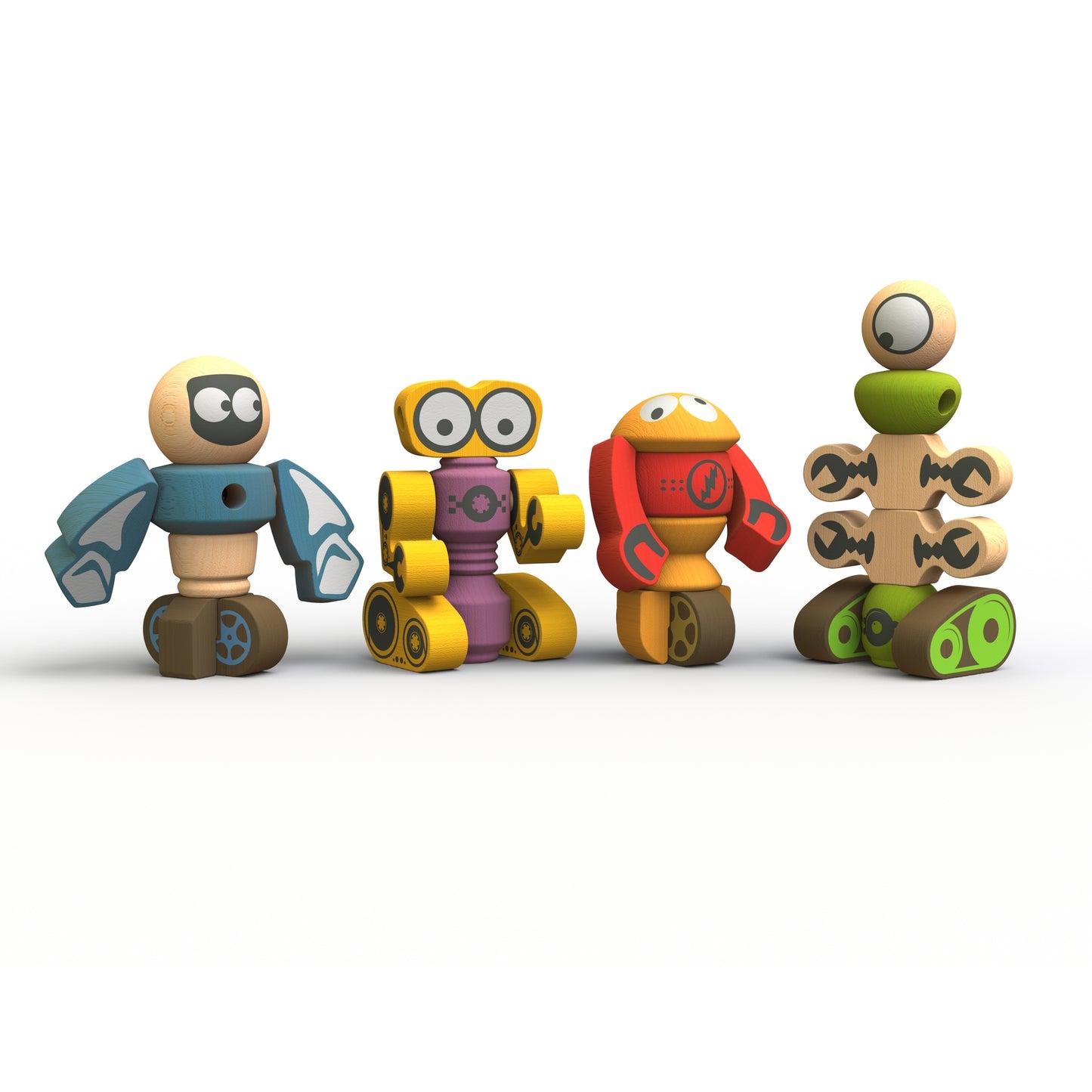 Tinker Totter Robots - 28 Piece Character Playset