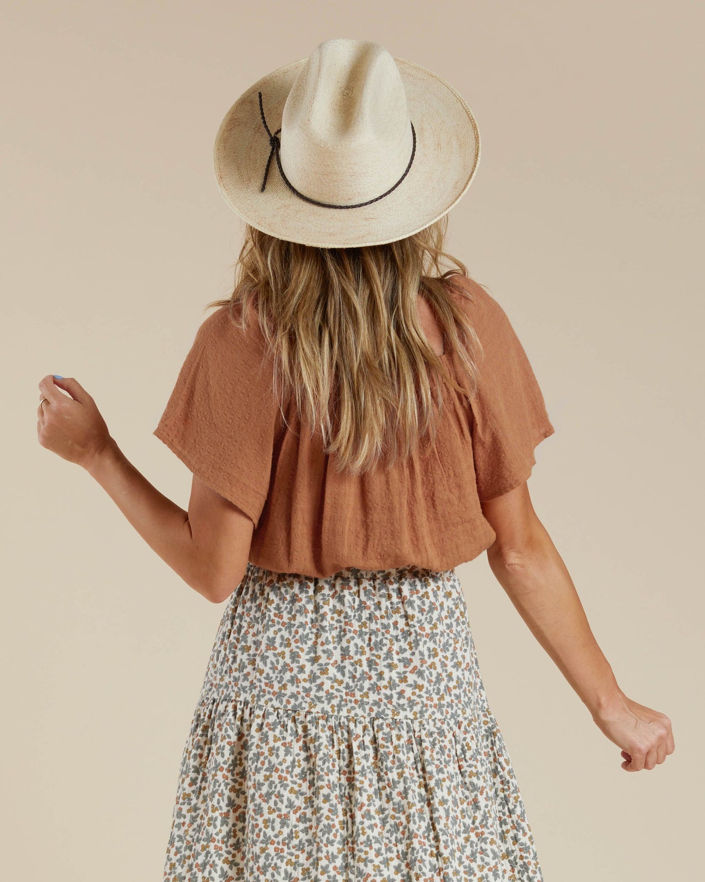 leah top || terracotta