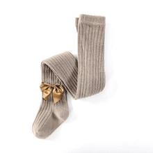 Ribbed Tights with Bows