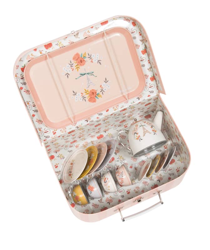 Suitcase - Tea Party Metal Set The Parisiennes