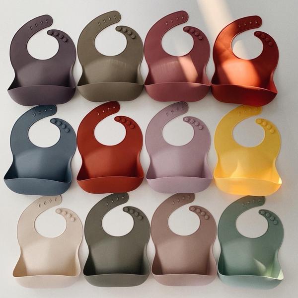 Silicone Baby Bib (Cherries)