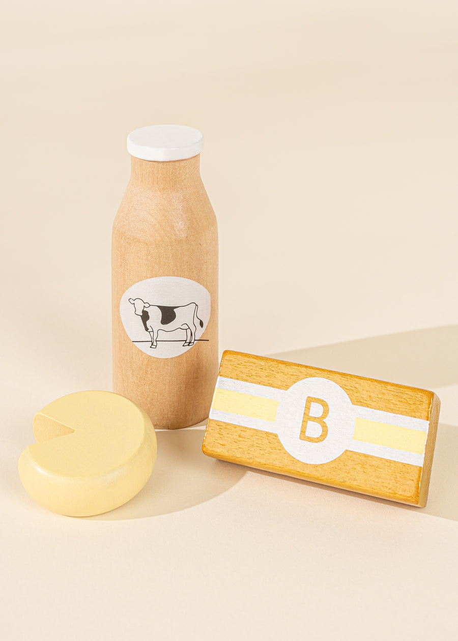 Wooden Dairy Playset