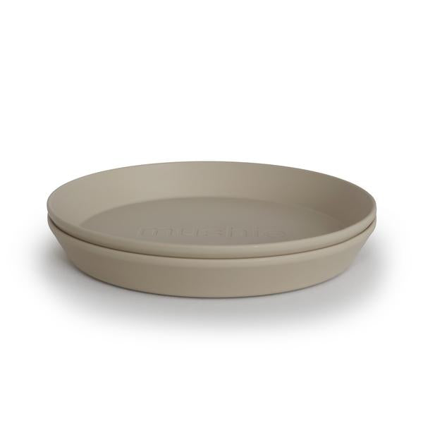 Round Dinnerware Plates, Set of 2 (Vanilla)