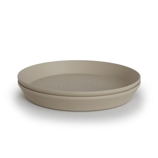 Round Dinnerware Plates, Set of 2 (Vanilla)