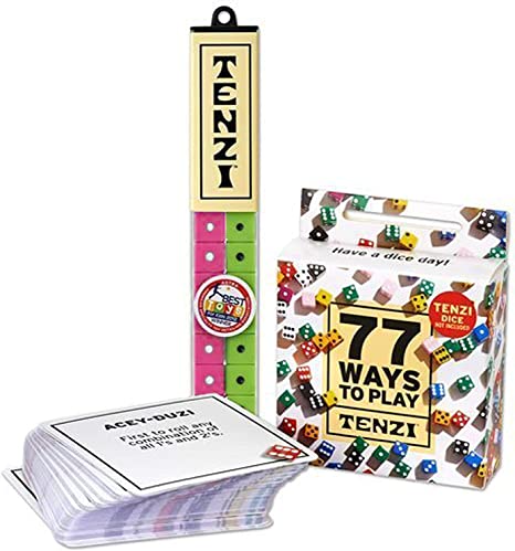 TENZI Dice Party Game Bundle with 77 Ways to Play TENZI