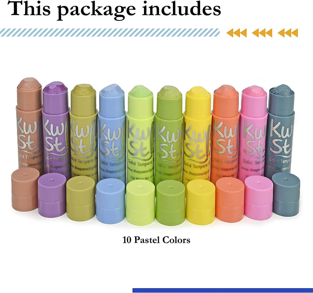 Kwik Stix, Set of 10 Pastel Colors – LittleLeahCo