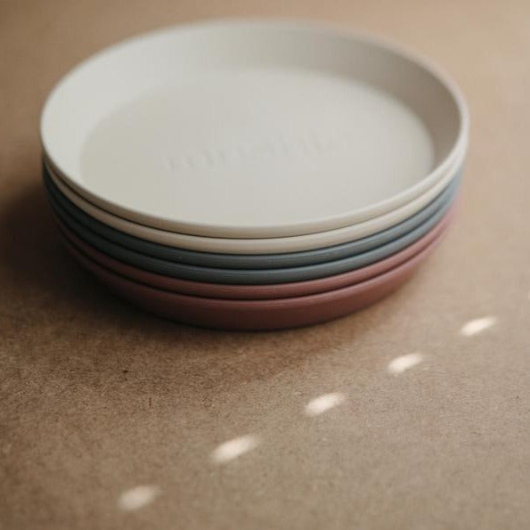 Round Dinnerware Plates, Set of 2 (Mustard)