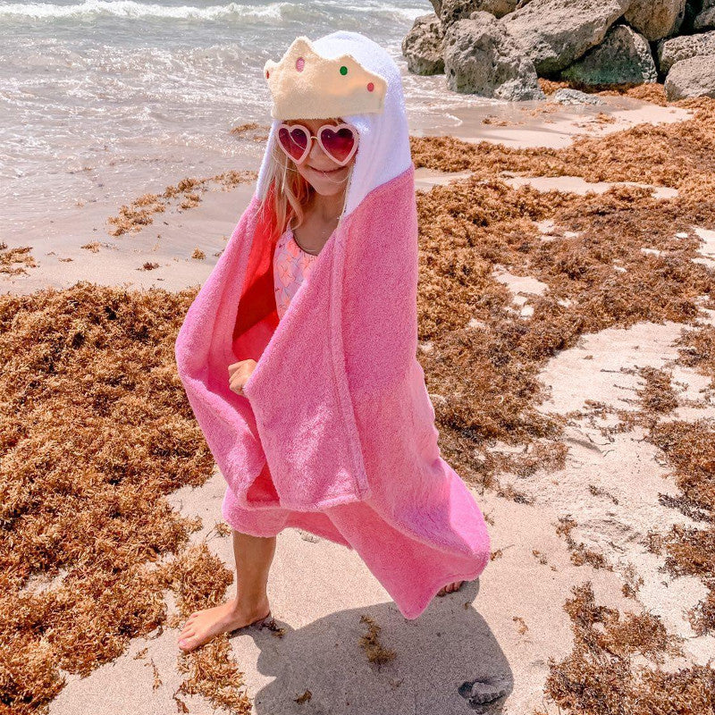 Princess Pink Hooded Towel