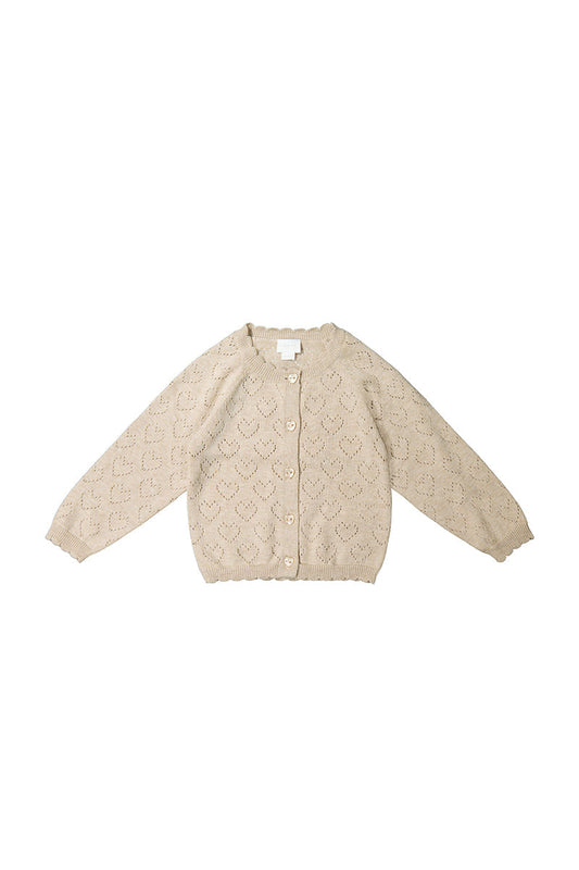 Abigail Knitted Cardigan - Mouse Marle