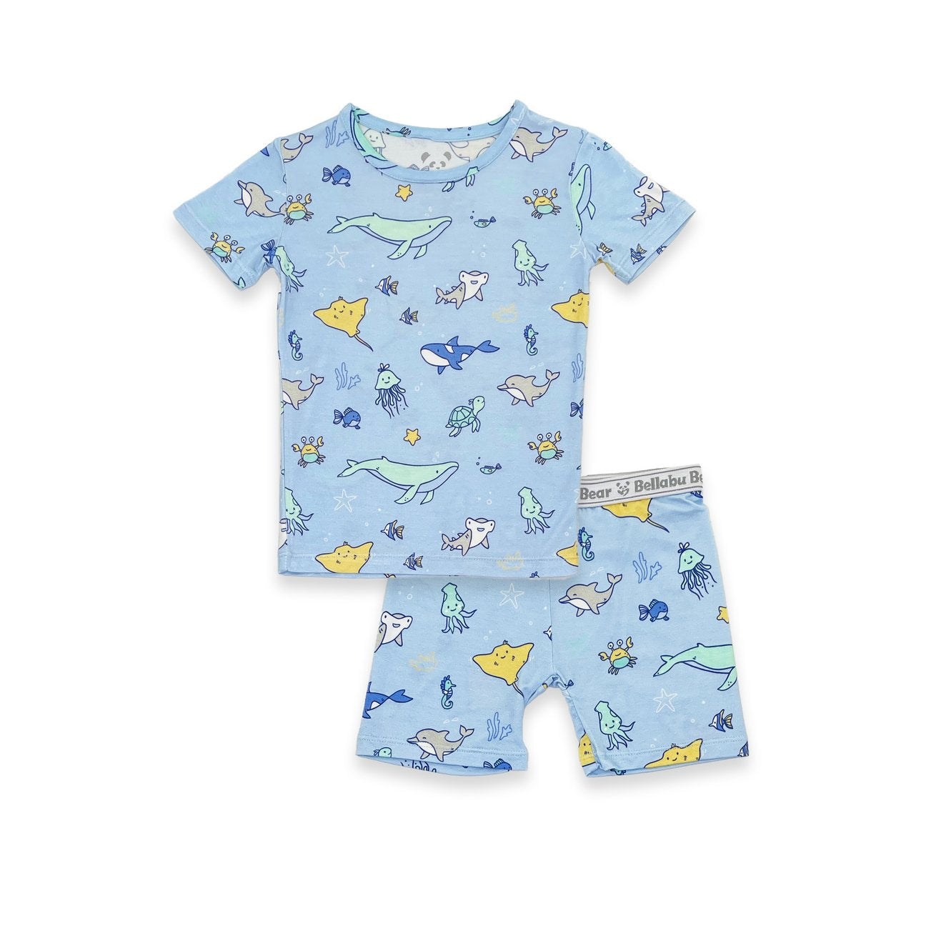 Ocean Bamboo Kids Short Set