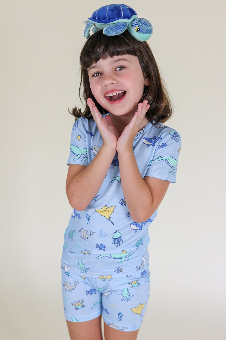 Ocean Bamboo Kids Short Set