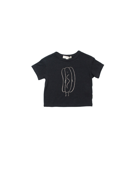 The Bamboo Printed Black (Hot Dog)
