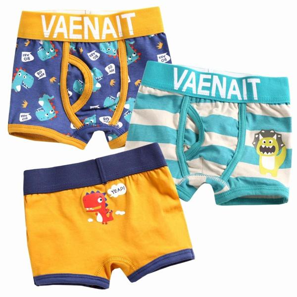 Vaenait Boxer 3 Pack - Dinoland Yellow