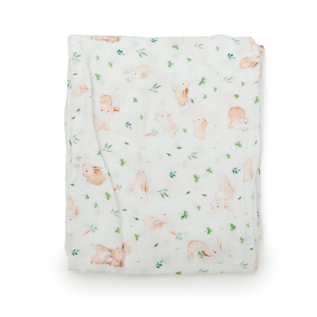Fitted Crib Sheet - Bunny Meadow