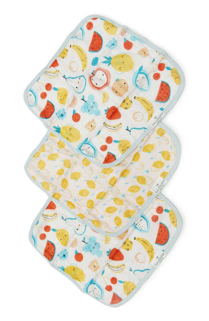 Washcloth 3-Piece Set - Cutie Fruits