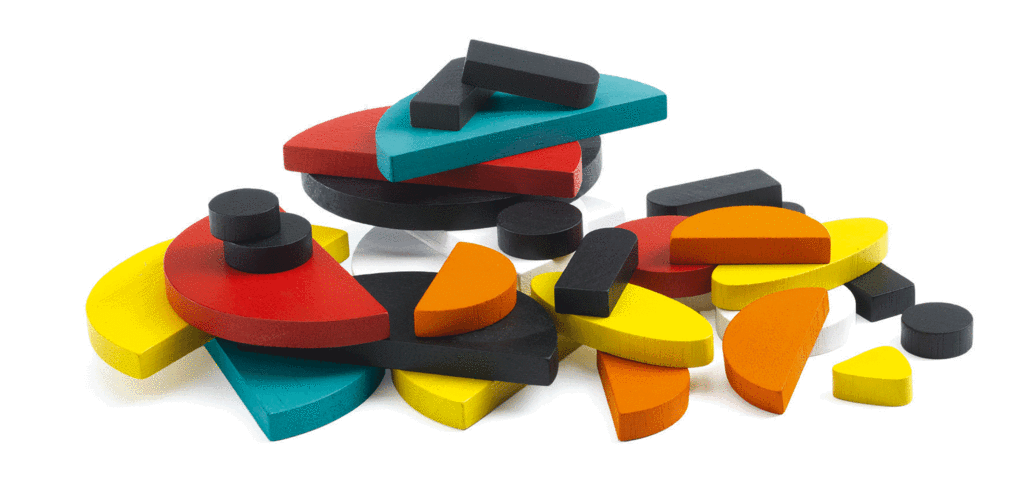 Ze Geoanimo Wooden Block Tanagram Set