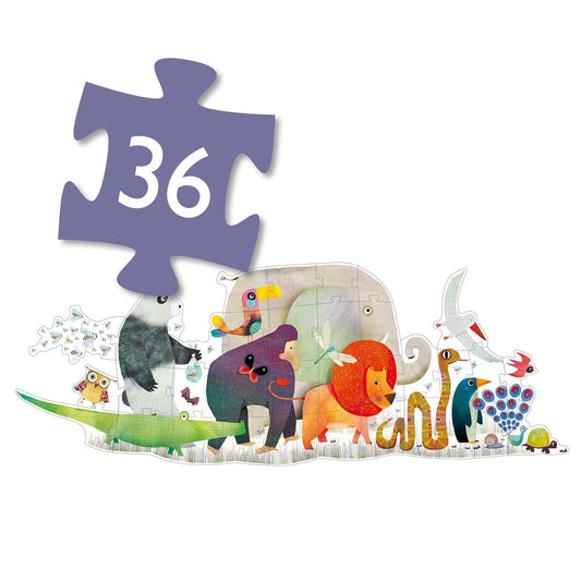 Animal Parade 36pc Giant Floor Jigsaw Puzzle