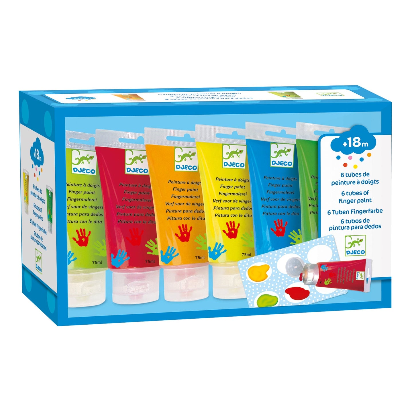 6 Finger Paint Tubes (Classic)