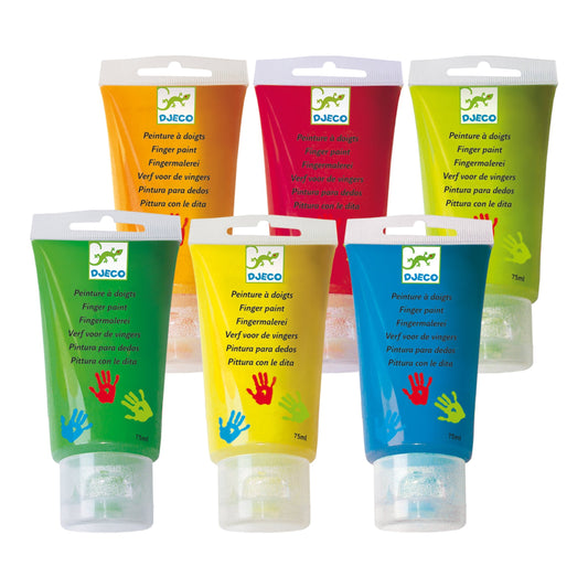 6 Finger Paint Tubes (Classic)