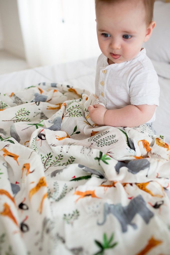 Muslin Swaddle - Safari Jungle