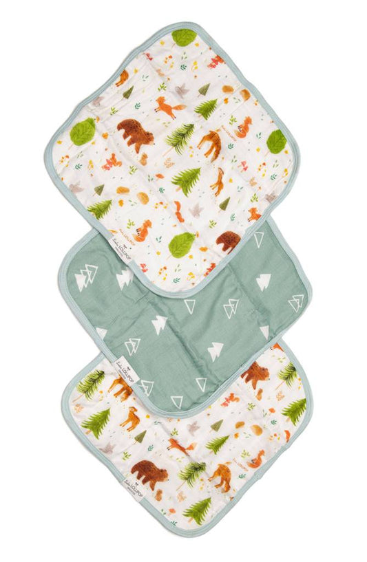 Washcloth 3-Piece Set - Forest Friends