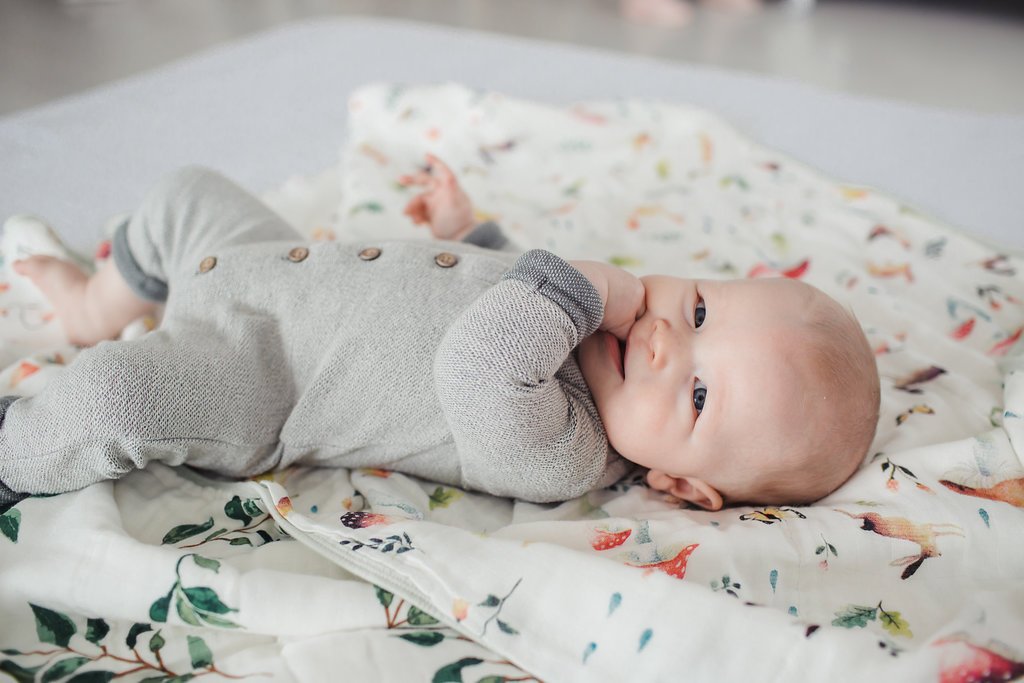Muslin Quilt Blanket - Woodland Gnome