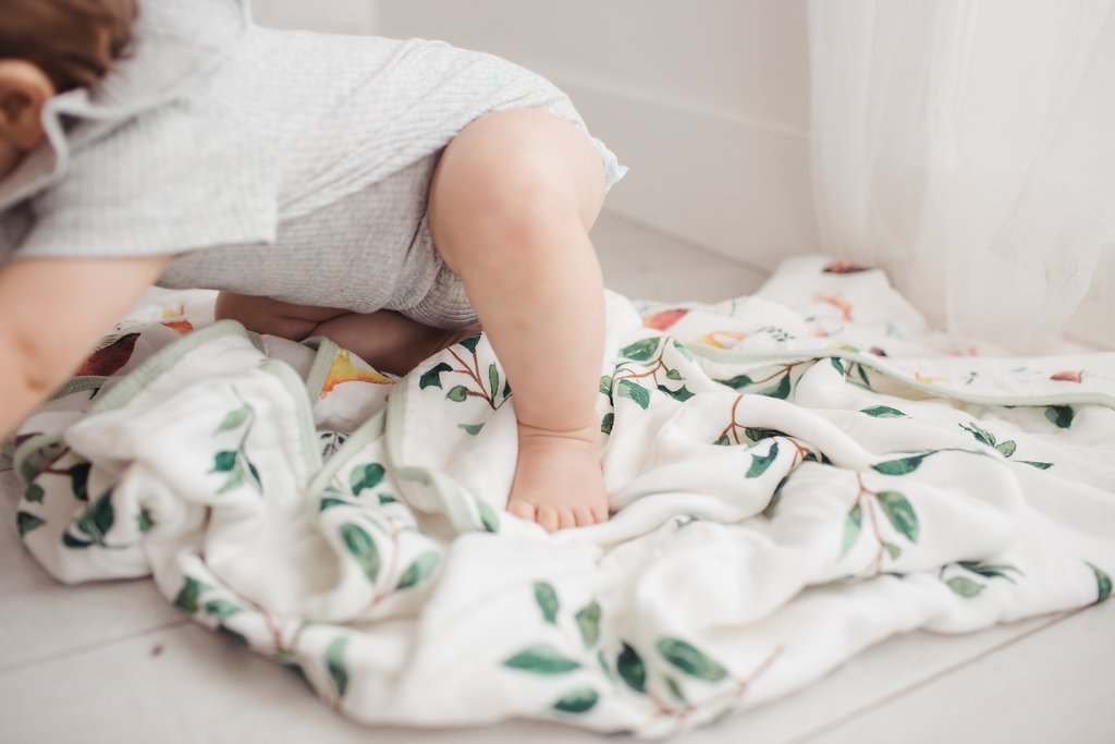 Muslin Quilt Blanket - Woodland Gnome