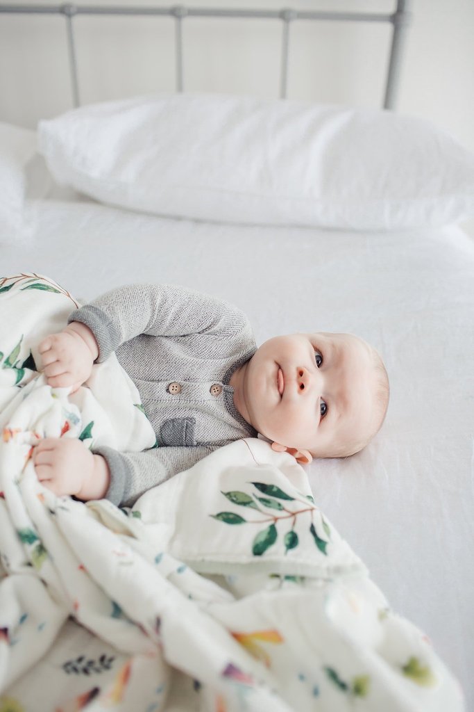 Muslin Quilt Blanket - Woodland Gnome