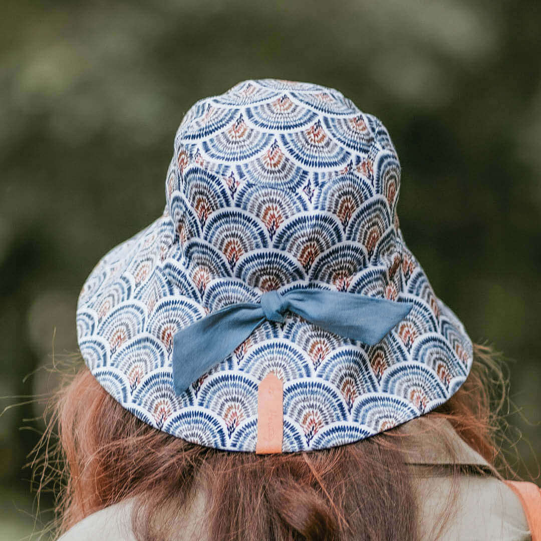 'Vacationer' Reversible Ladies Sun Hat - Sydney / Steele