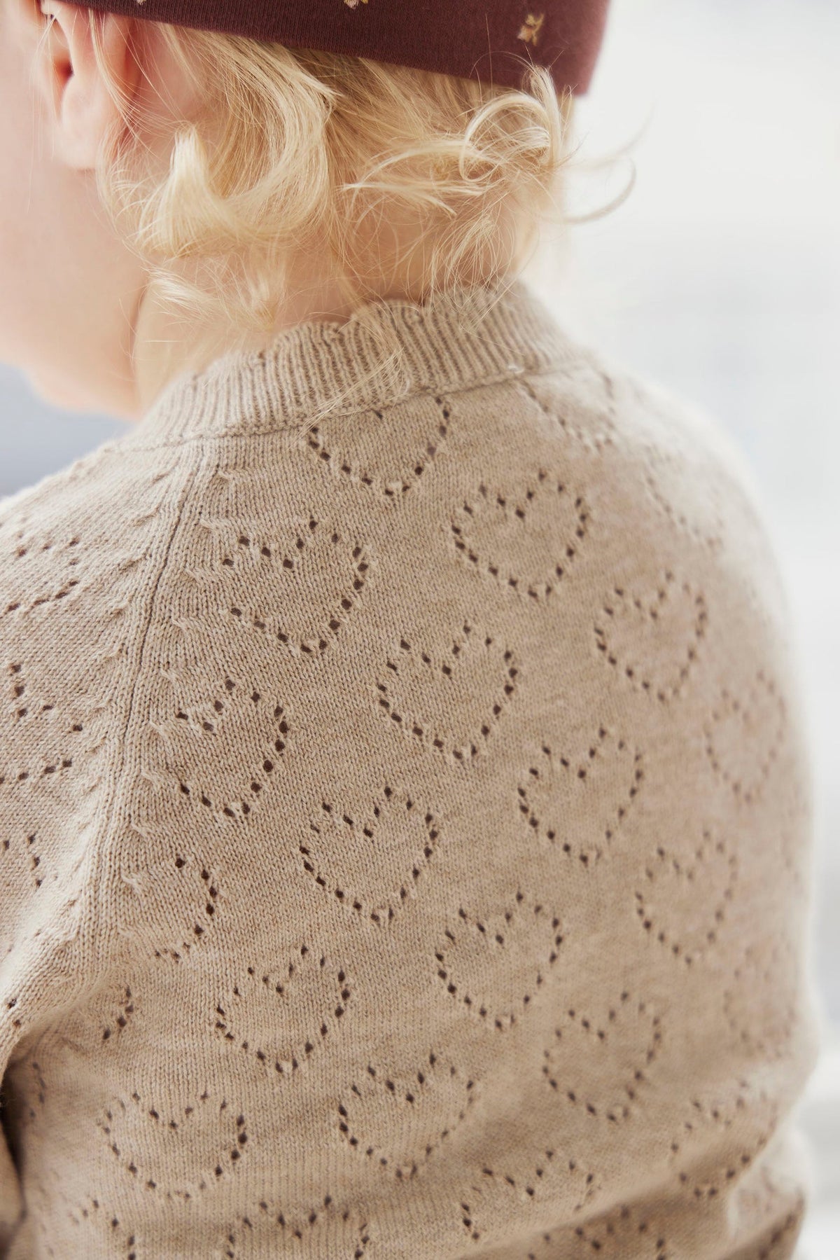 Abigail Knitted Cardigan - Mouse Marle